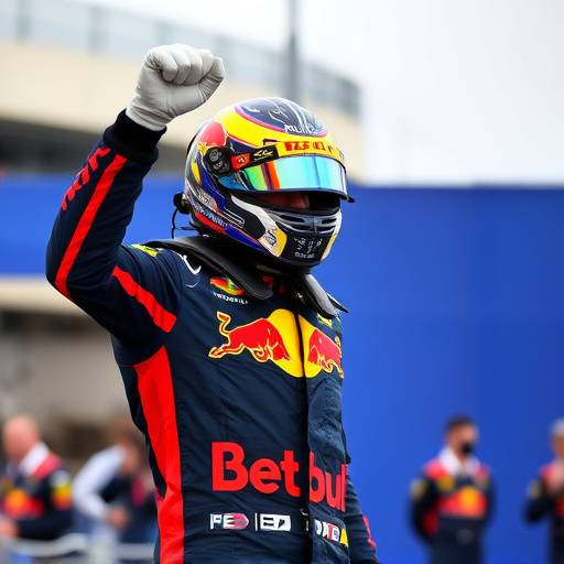 Max Verstappen celebra la vittoria al Gran Premio d'Italia