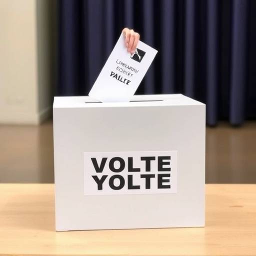 Un'urna elettorale durante le elezioni regionali in Lombardia